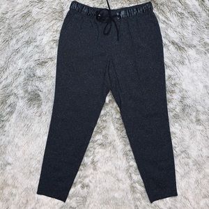 🦋WHBM Black/Grey Tweed Drawstring Waist Pants